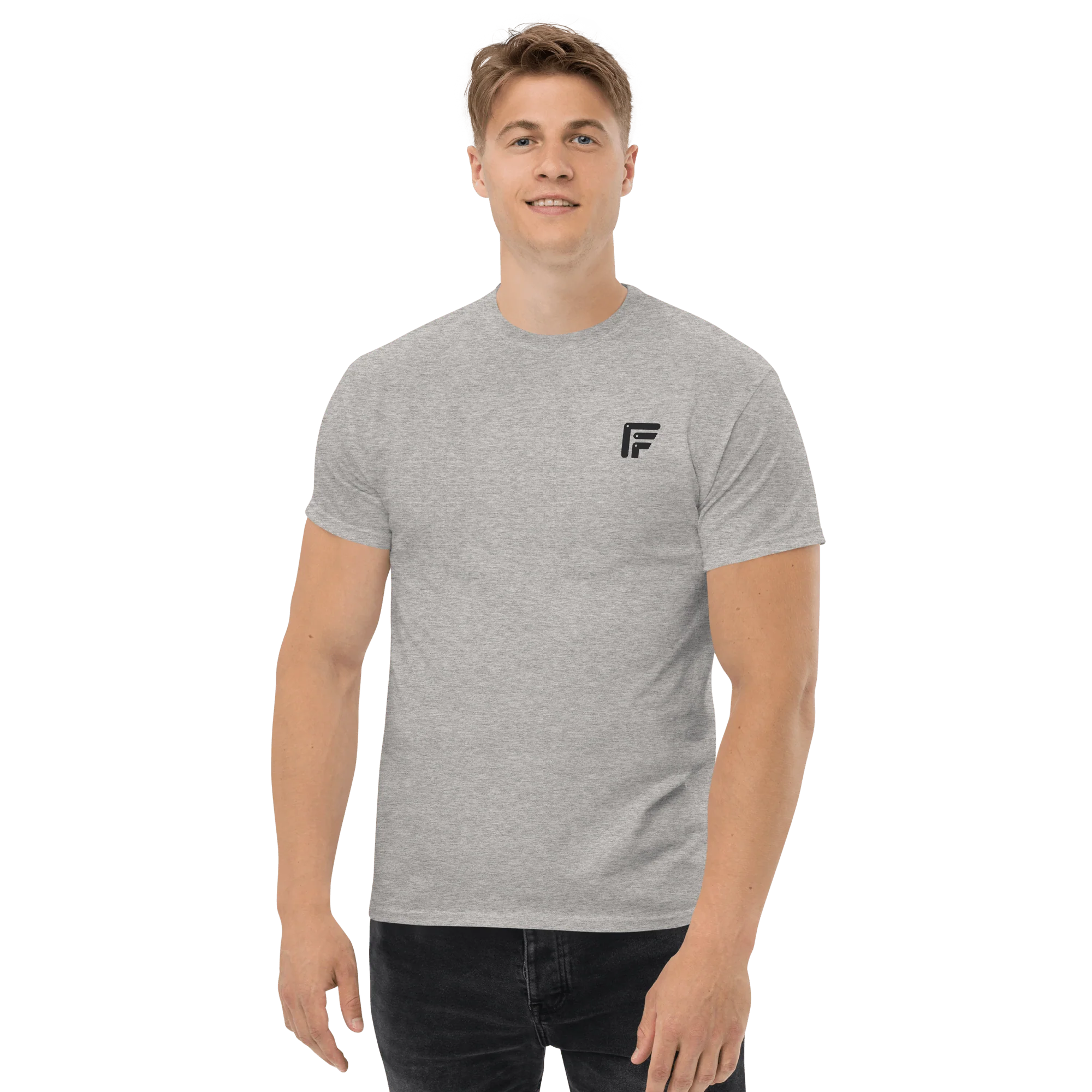 Facer classic T-shirt for men - Small dark logo