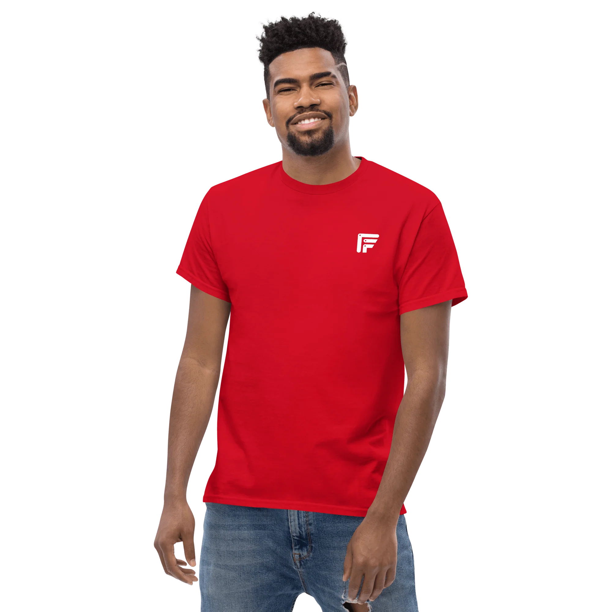 Facer classic T-shirt for men - Small white logo - Image 10