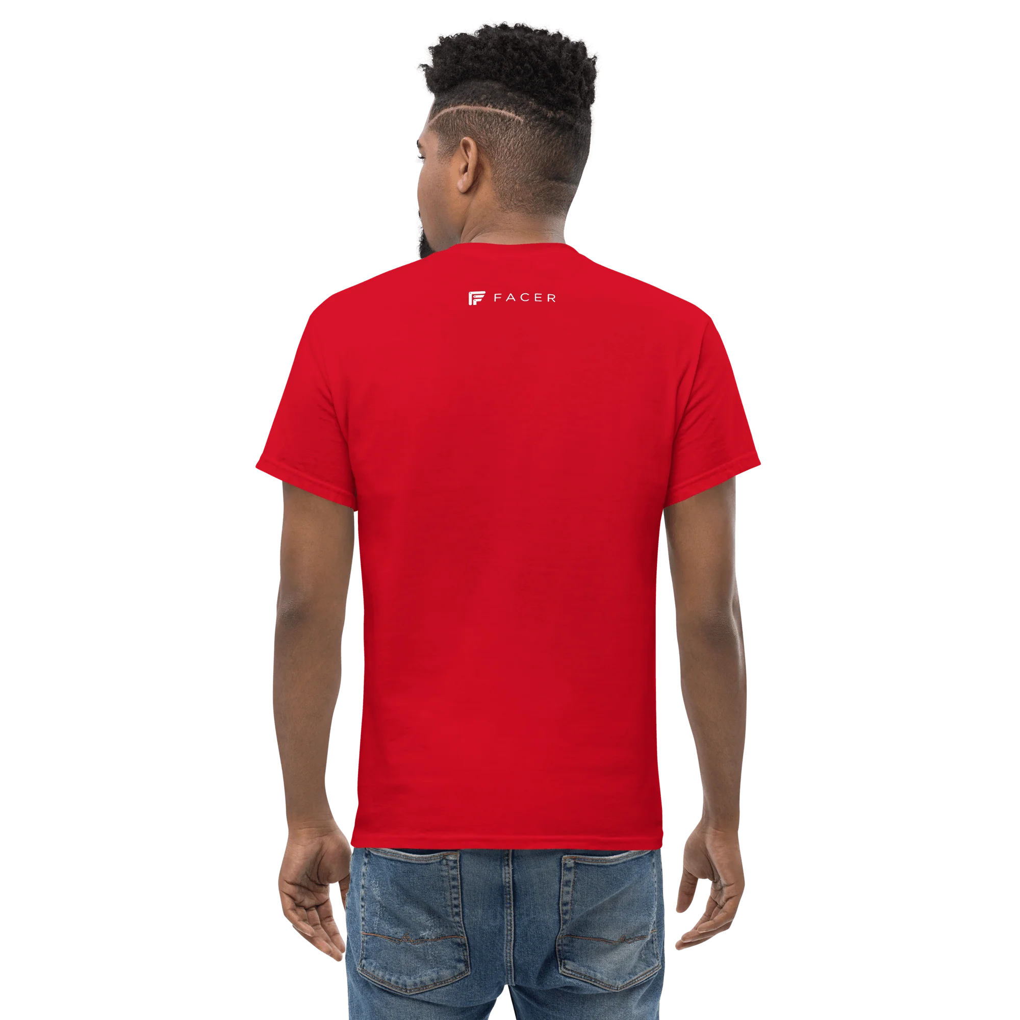 Facer classic T-shirt for men - Small white logo - Image 11
