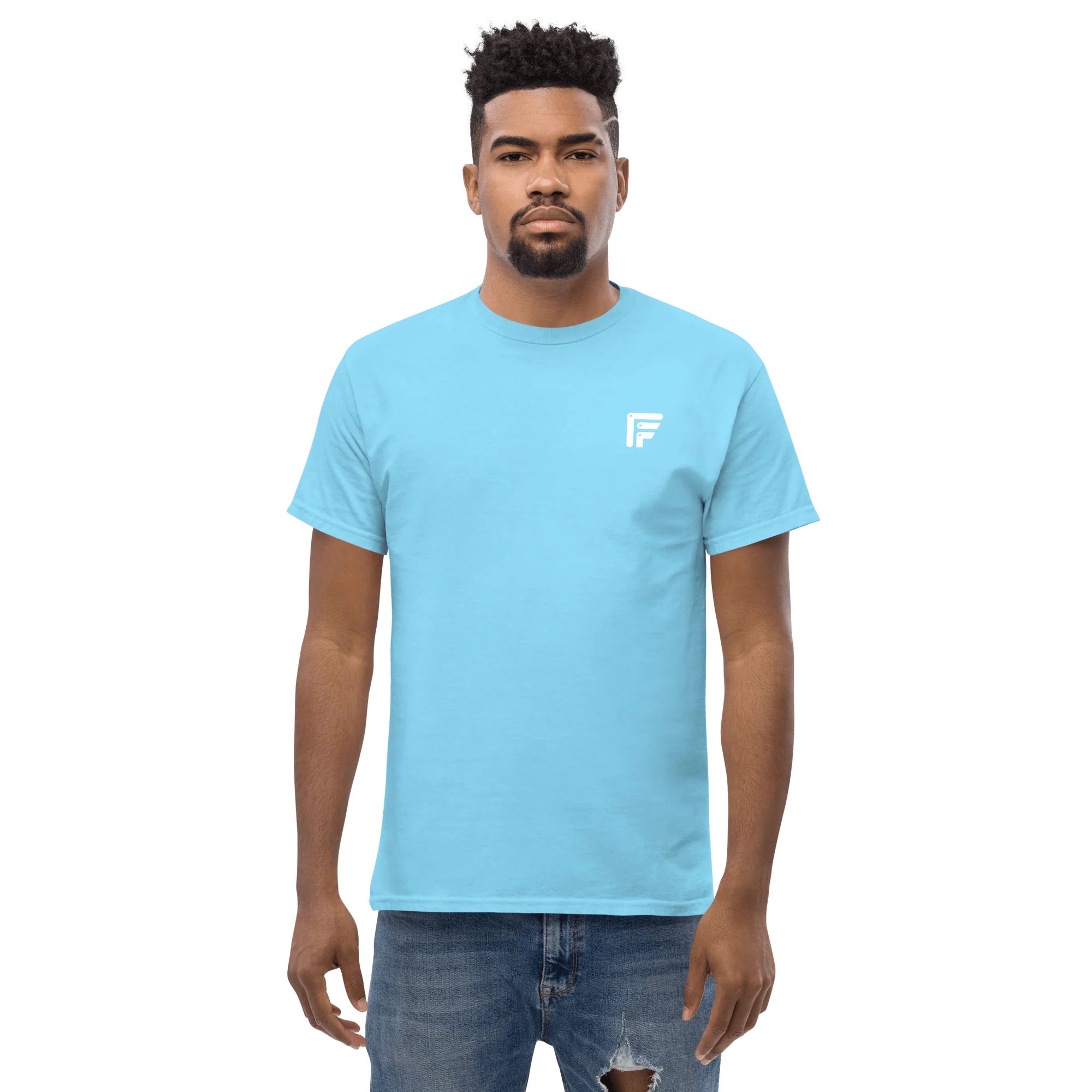 Facer classic T-shirt for men - Small white logo - Image 13