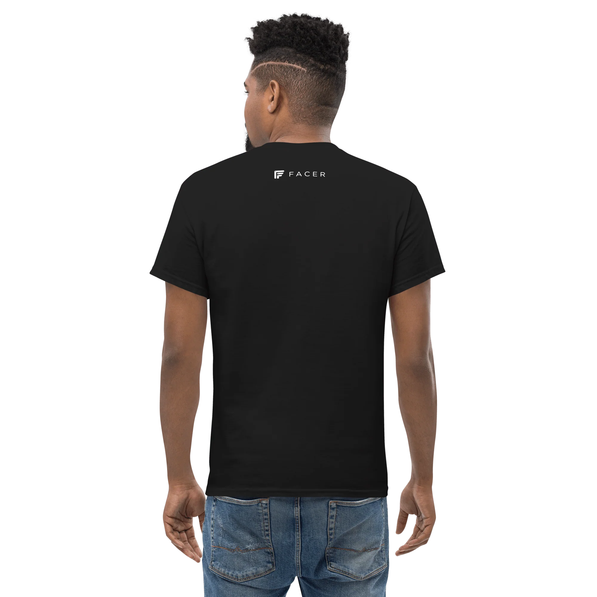 Facer classic T-shirt for men - White logo - Image 10