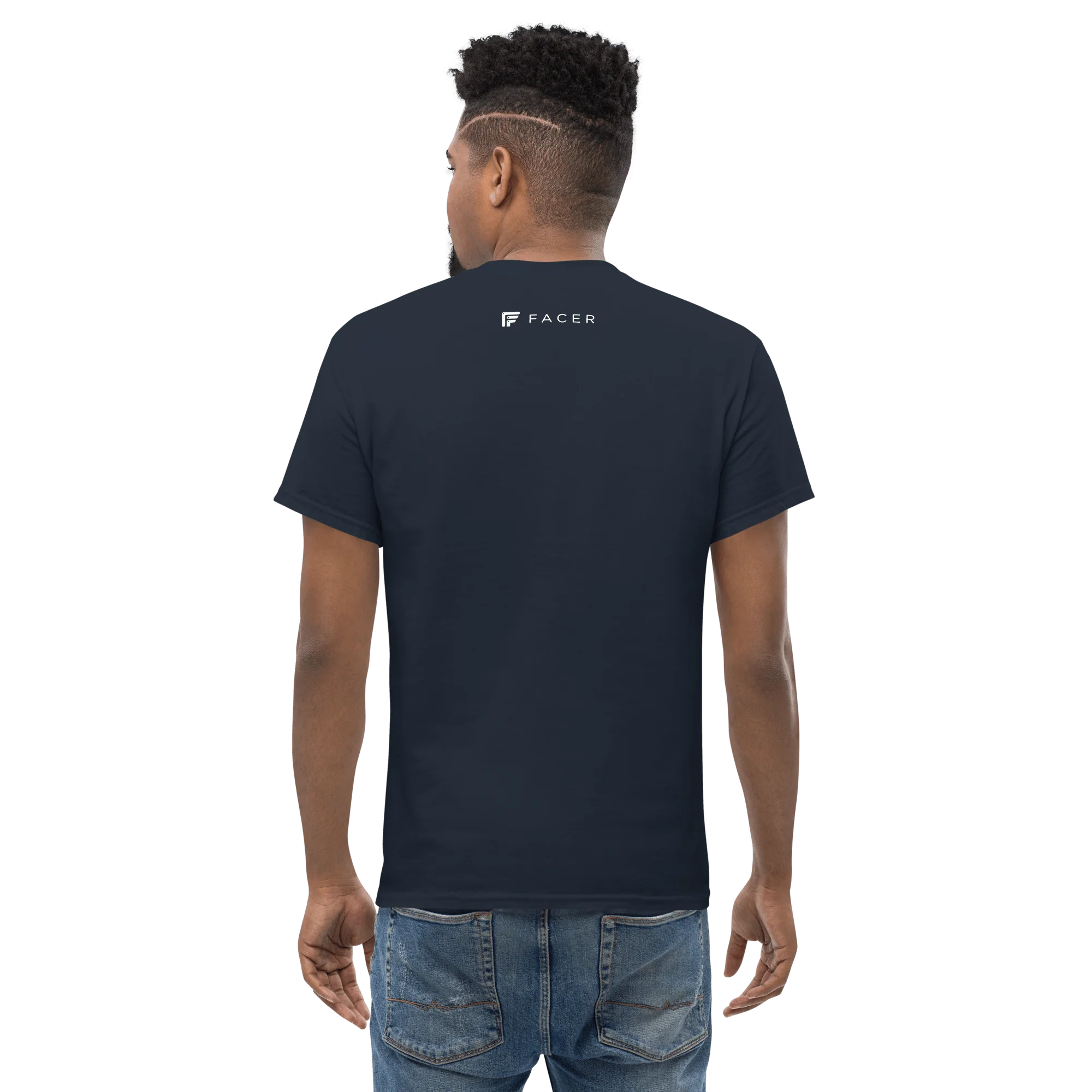 Facer classic T-shirt for men - White logo - Image 13