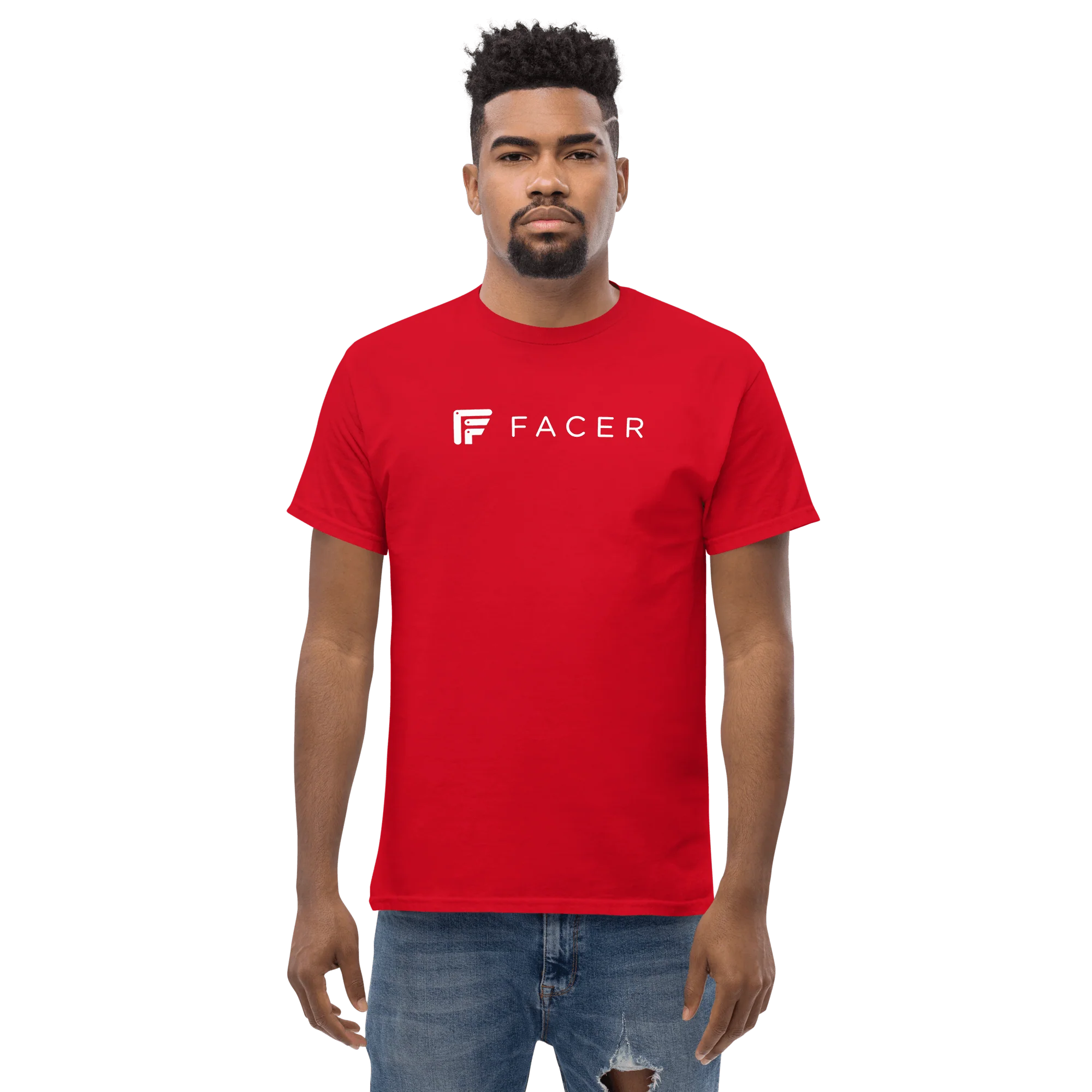 Facer classic T-shirt for men - White logo - Image 15