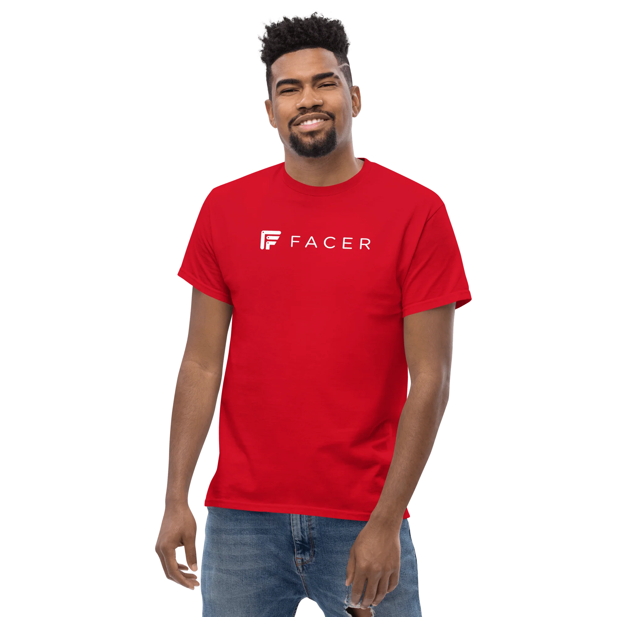 Facer classic T-shirt for men - White logo - Image 16