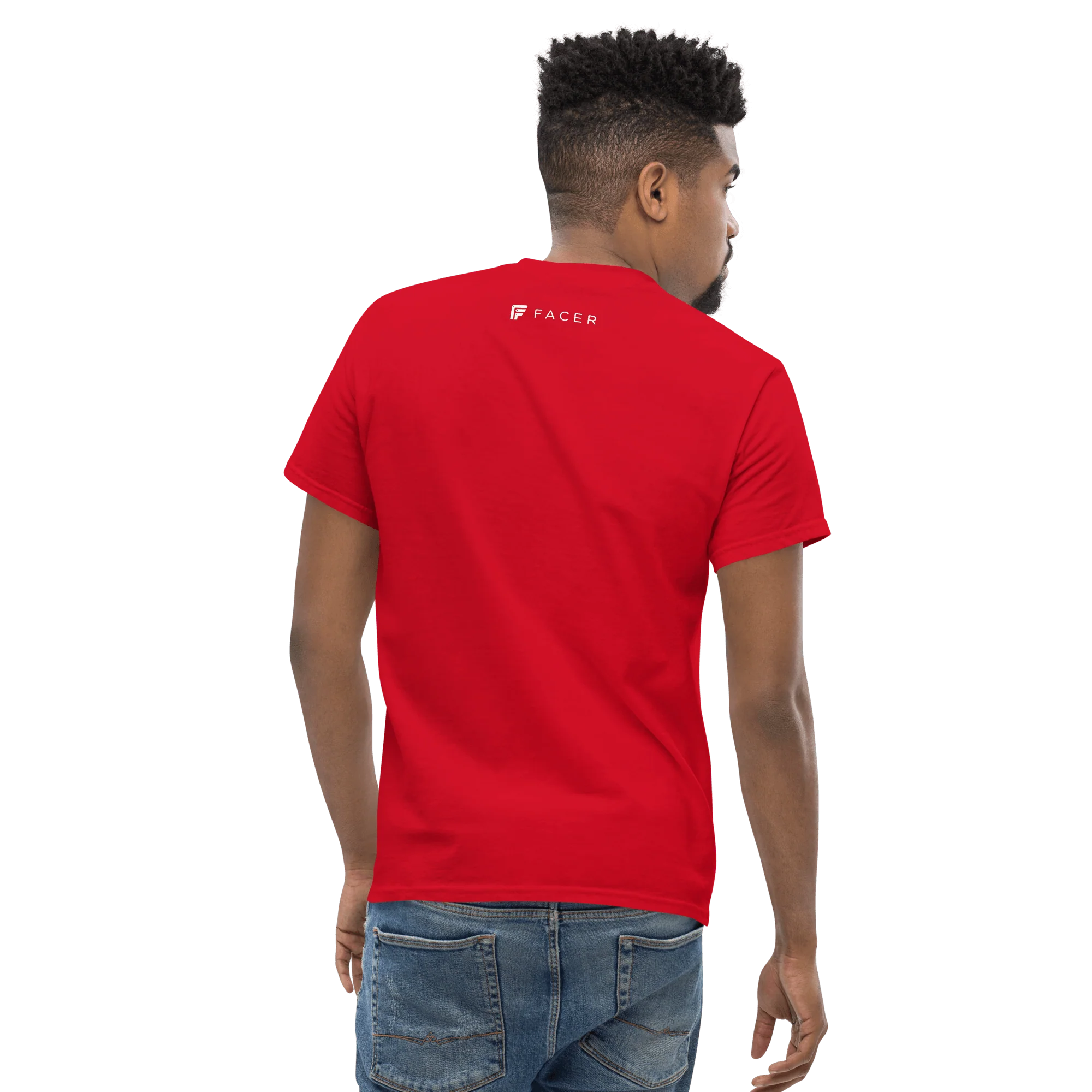 Facer classic T-shirt for men - White logo - Image 18