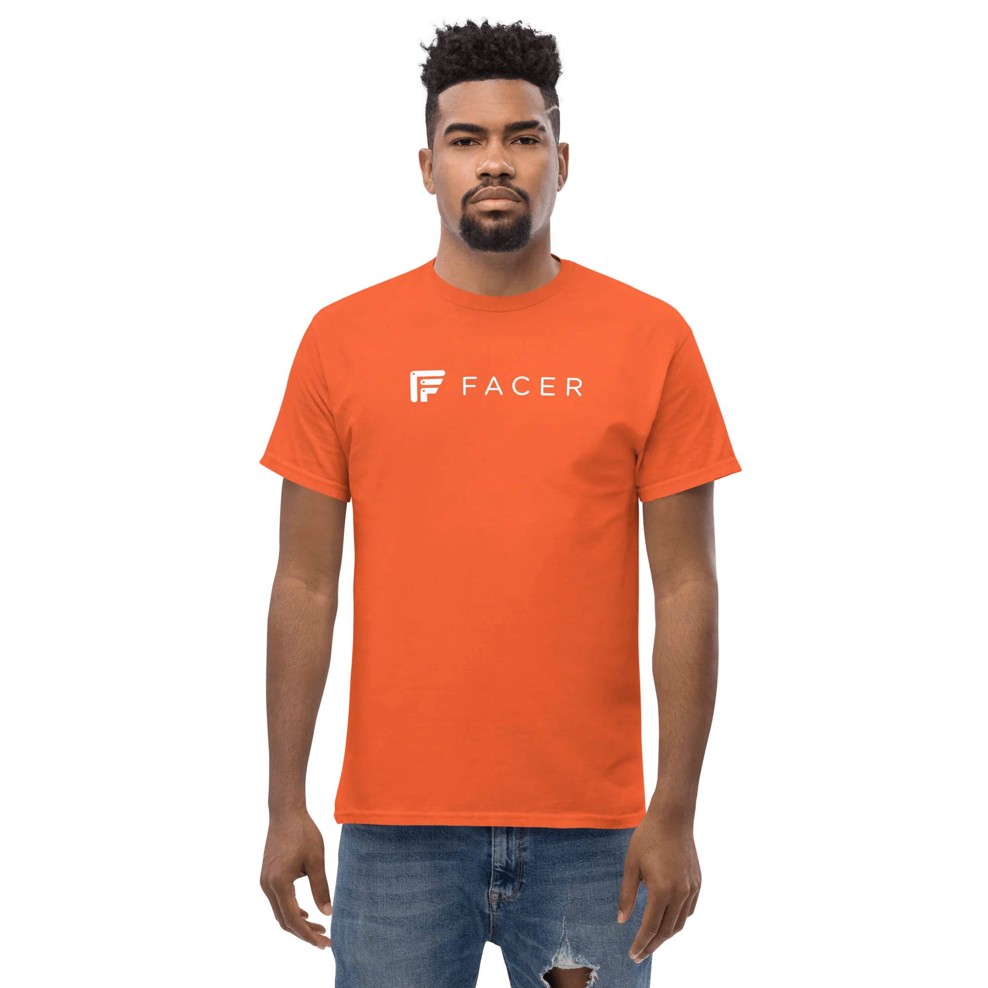Facer classic T-shirt for men - White logo - Image 19