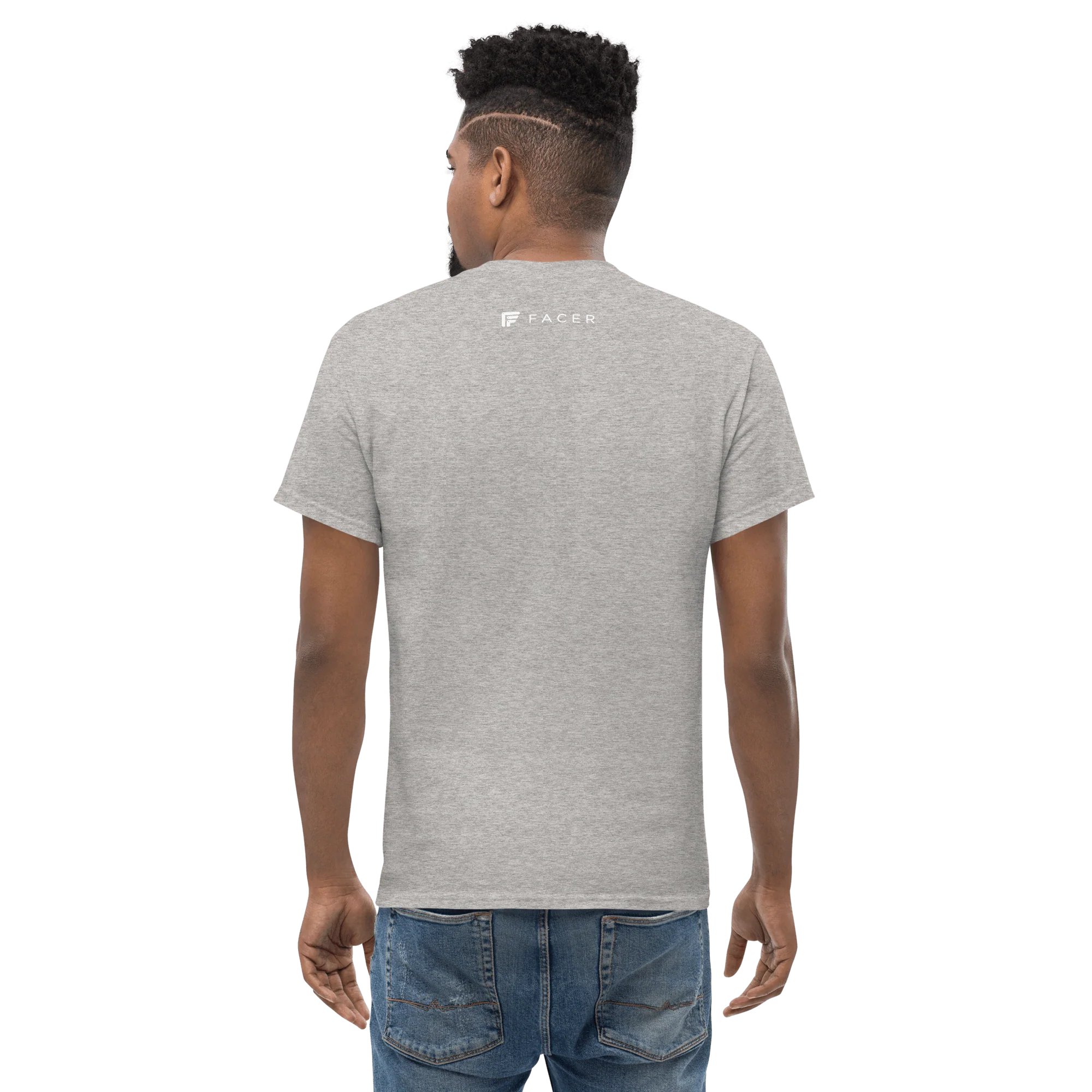 Facer classic T-shirt for men - White logo - Image 25