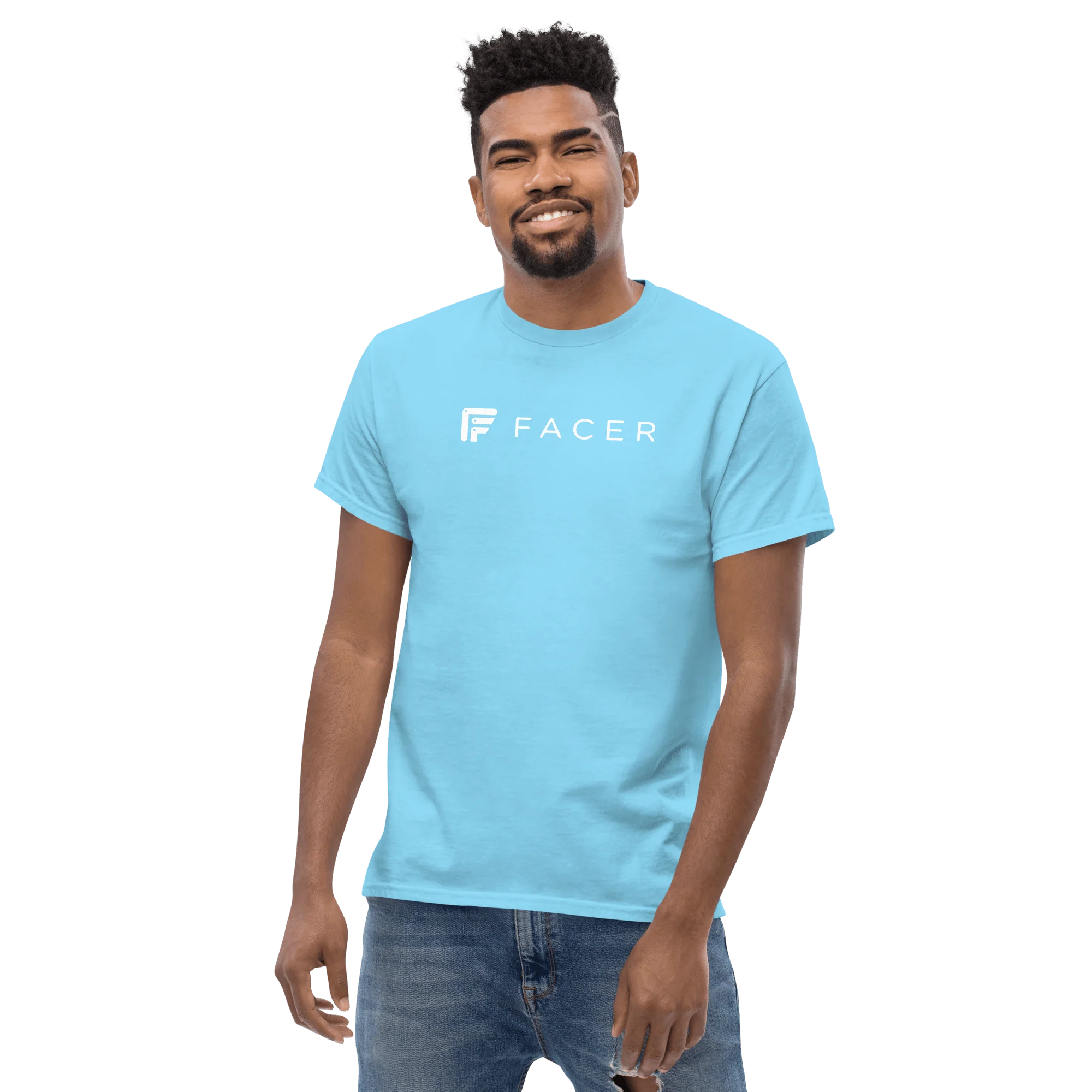 Facer classic T-shirt for men - White logo - Image 32
