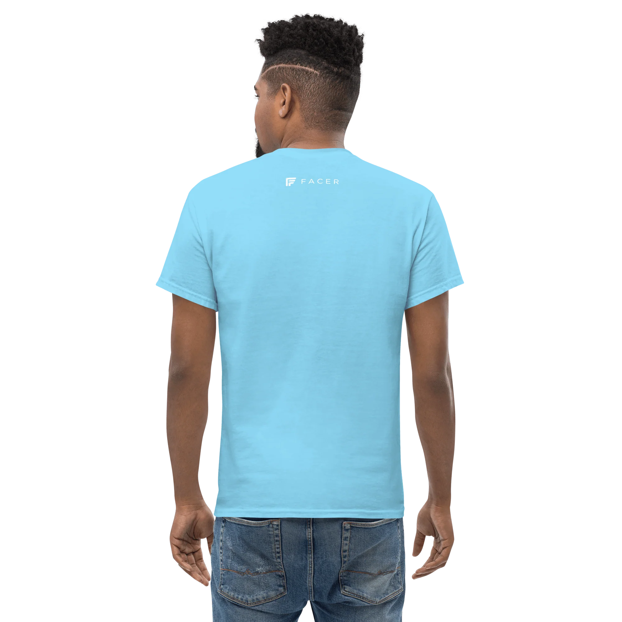 Facer classic T-shirt for men - White logo - Image 33