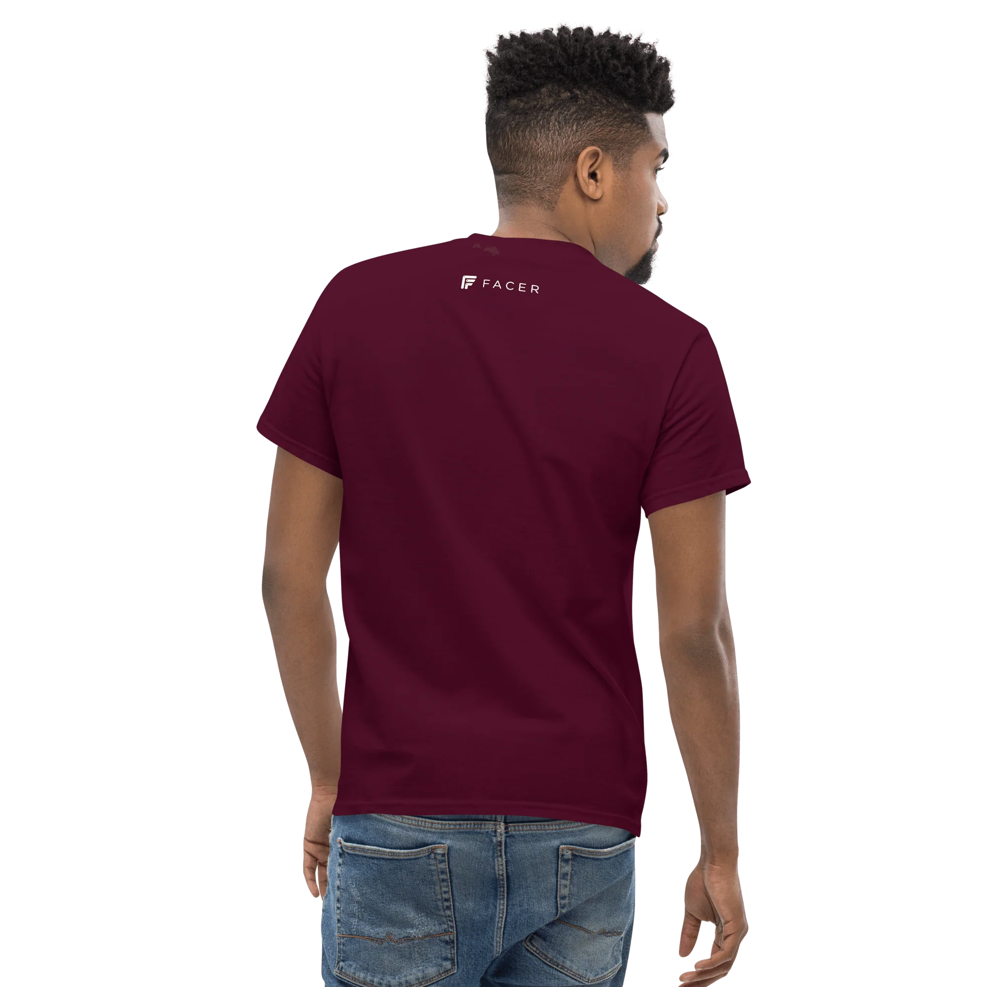 Facer classic T-shirt for men - White logo - Image 7